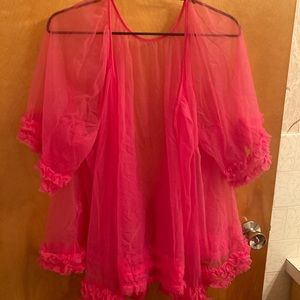 VTG plus size robe/lingerie shawl